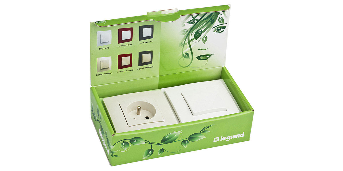 Pudełko z mikrofali kaszerowane