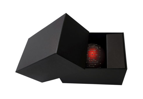 Ozdobne pudełko wysuwane na bombki z wkładką